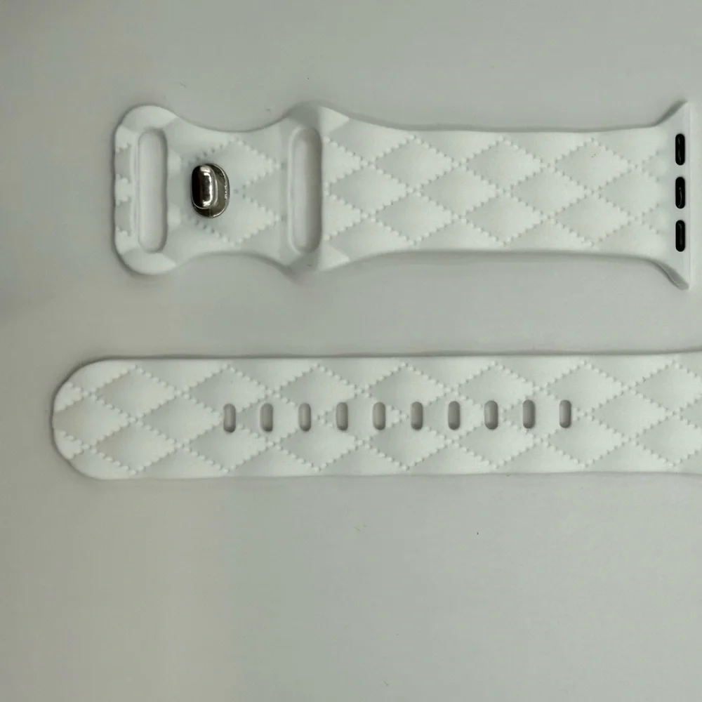 Checkered Silicone Bands for Apple Watch Band 38mm 40mm and 41mm